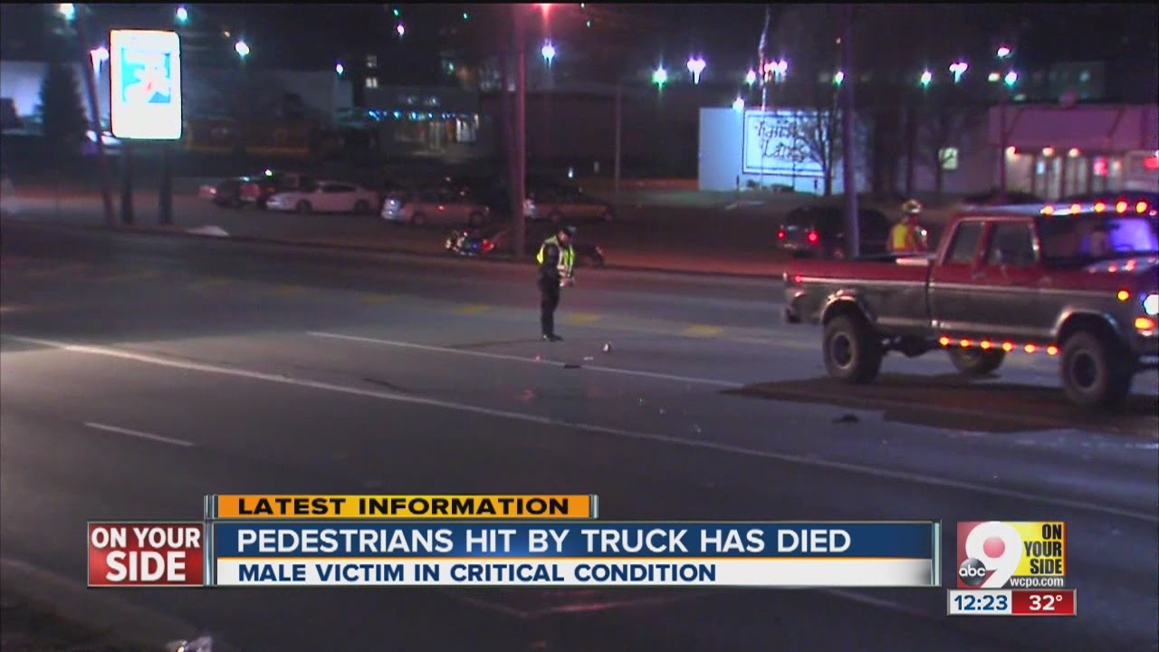 Pedestrian hit by truck dies - YouTube