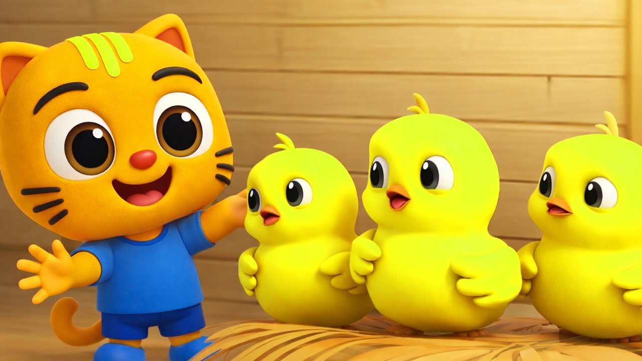 Los Pollitos Dicen Pío Pío | Canción de la Granja | Toby en Español - Canciones Infantiles