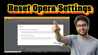 How To Restore Default Settings in the Opera Browser - Full Tutorial