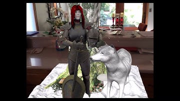 Siobhan of the North: An ARkit demo for baked-in lighting and shadows for more detail