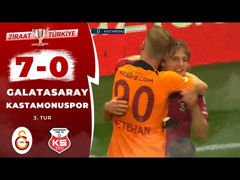 Galatasaray 7-0 Kastamonuspor Maç Özeti (Ziraat Türkiye Kupası 3.Tur Maçı) / 19.10.2022
