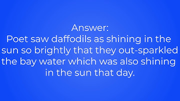 GRADE 7 POEM DAFFODILS (EXERCISE)