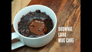 BROWNIE LAVA MUG CAKE (VEGAN) - CookingwithKarma