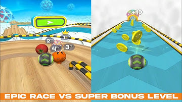 Going Balls Epic Race Level Vs Super Bonus Level Gameplay Walkhtrough Android & IOS