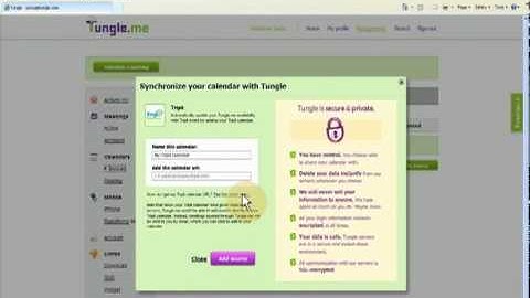 Tungle.me: How to sync with Tripit