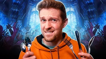 I simulated a zombie apocalypse and only used cutlery