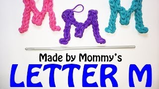Rainbow Loom Letter M Charm Using Just the Hook
