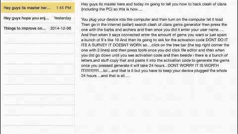 HOW TO HACK CLASH OF CLANS NO JAILBREAK ALL VERSIONS!!!!!