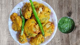 Crispy Cauliflower Fritters | Easy Gobi Pakoda Recipe / TeaTime Snack