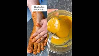 Feet/hand Brightening Mask| Fair Hand & Feet in 1 Day| #pedicure #skincare #shortsvideo