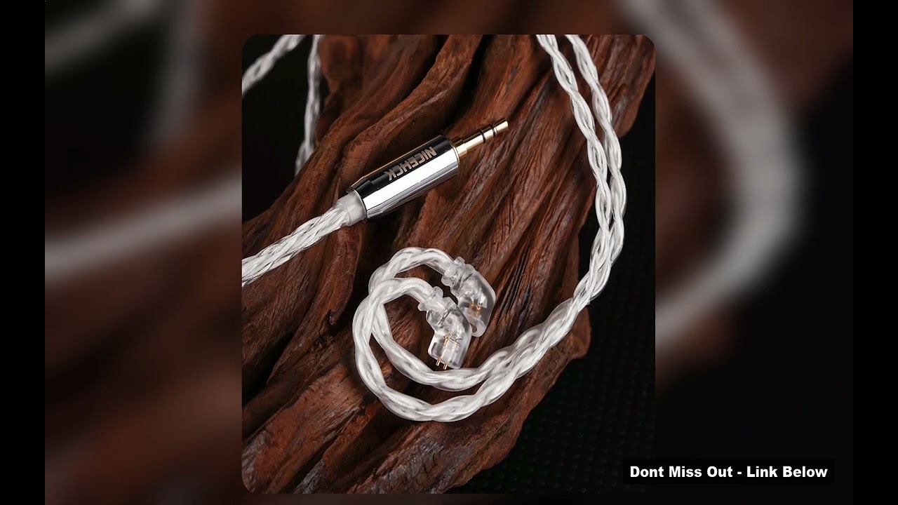 NICEHCK DeepSnow 4 Strand Silver Plated German Copper Cable MMCX2PinQDC Connector Earphone Upgrade W