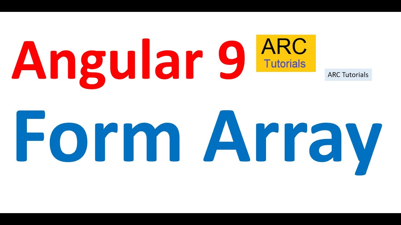 Angular 9 Tutorial For Beginners #51- Reactive Forms - Form Array