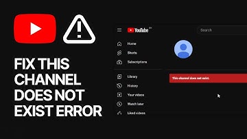 Fix This Channel Does Not Exist YouTube Error Without Deleting Any Content SOLVED  🎥