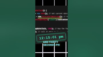 Build a Real-Time Digital Clock in JavaScript in 30 Seconds! 🕒💻