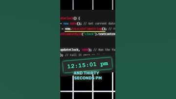 Bangun Jam Digital Real-Time dalam JavaScript dalam 30 Detik! 🕒💻