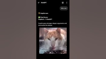🔥 ChatGPT vs Copilot – The AI Battle You Didn’t Expect! 🤯🐱 #chatgpt #copilot #funny #meme