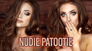 Trying out Laura Lee's Nudie Patootie Palette ... While Naked !