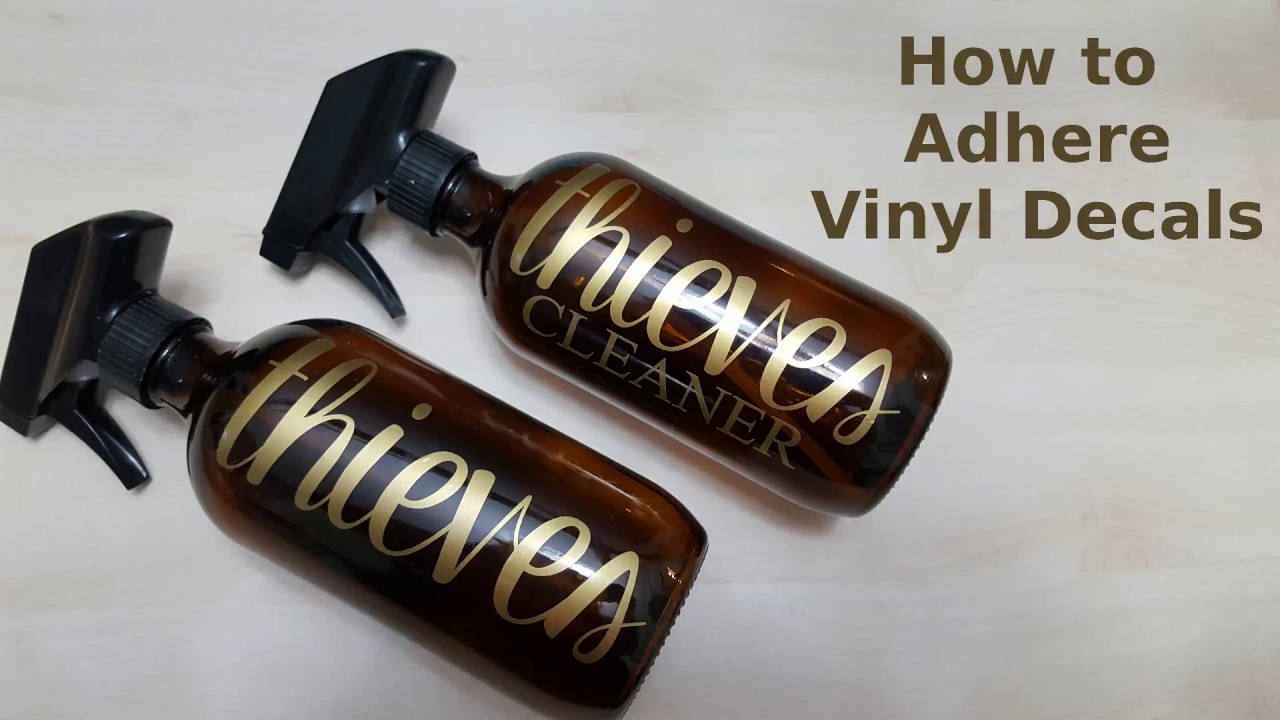 How to Adhere Vinyl Decals YouTube