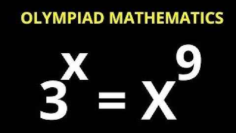 A Nice Math Olympiad Problem | You Should Know This Trick