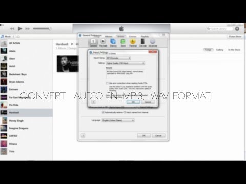 How to convert any audio file into mp3 using iTunes?