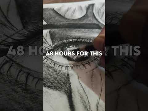 90 hours hyper realistic sketch ✨ || @AaravsArt07 || #trending #hyperrealistic #viralshorts