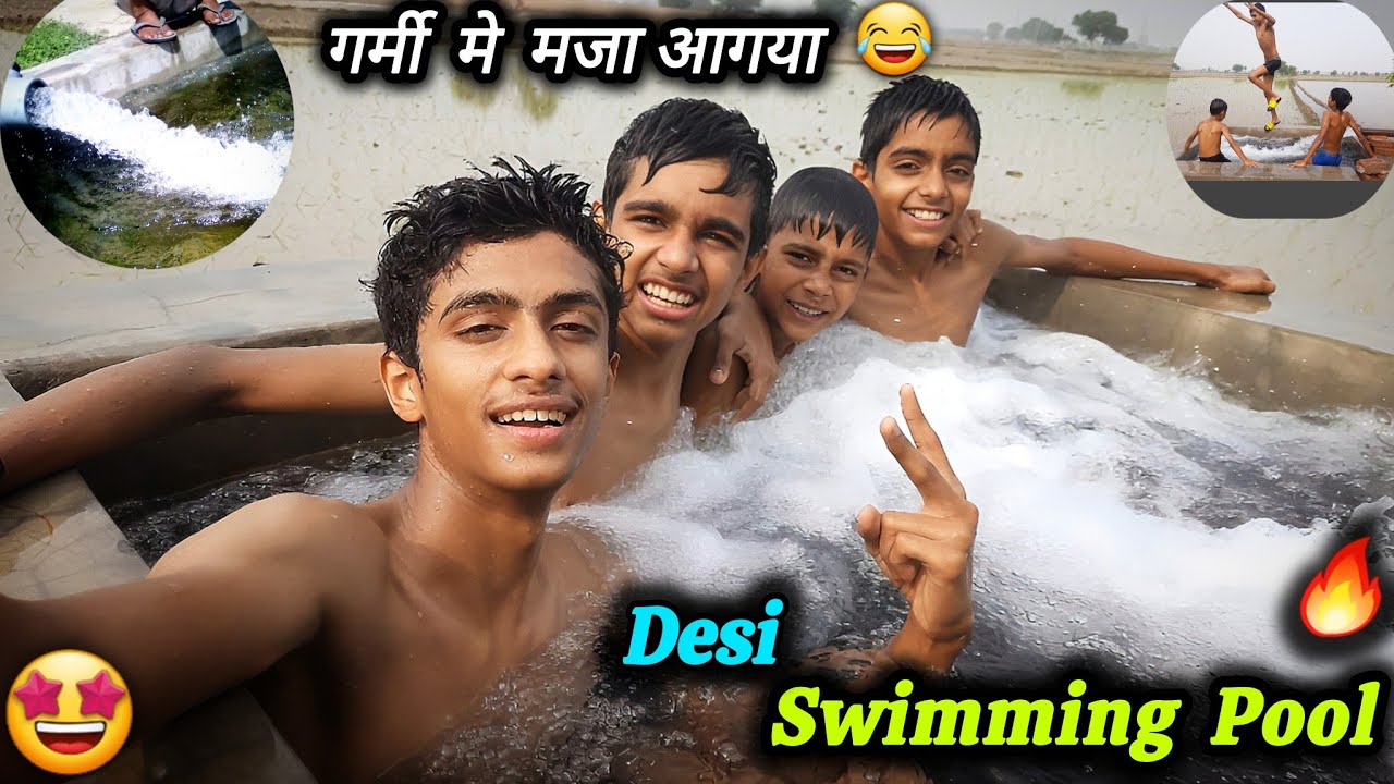 Garmi मै Tubewell me नहाकर to Maja Hi आगया 🤣