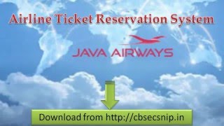 Airline Ticket Reservation Project