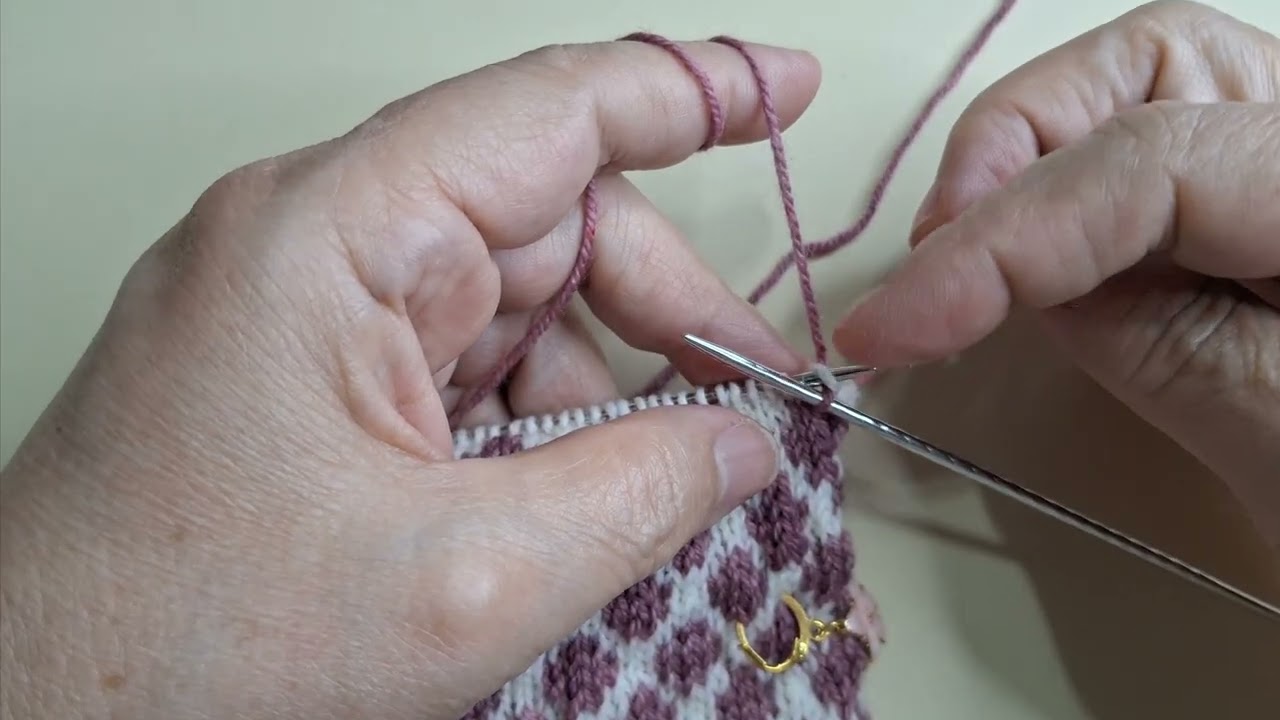 Meia de Tricô - Meia de Bolinhas - 4a. Lição - Ponta do Pé