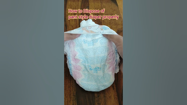 How to Dispose of pant style Diaper properly#shorts#shorts