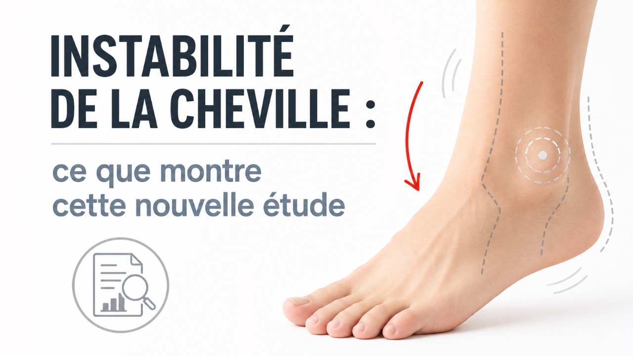 Instabilité de la cheville : ce que montre cette nouvelle étude
