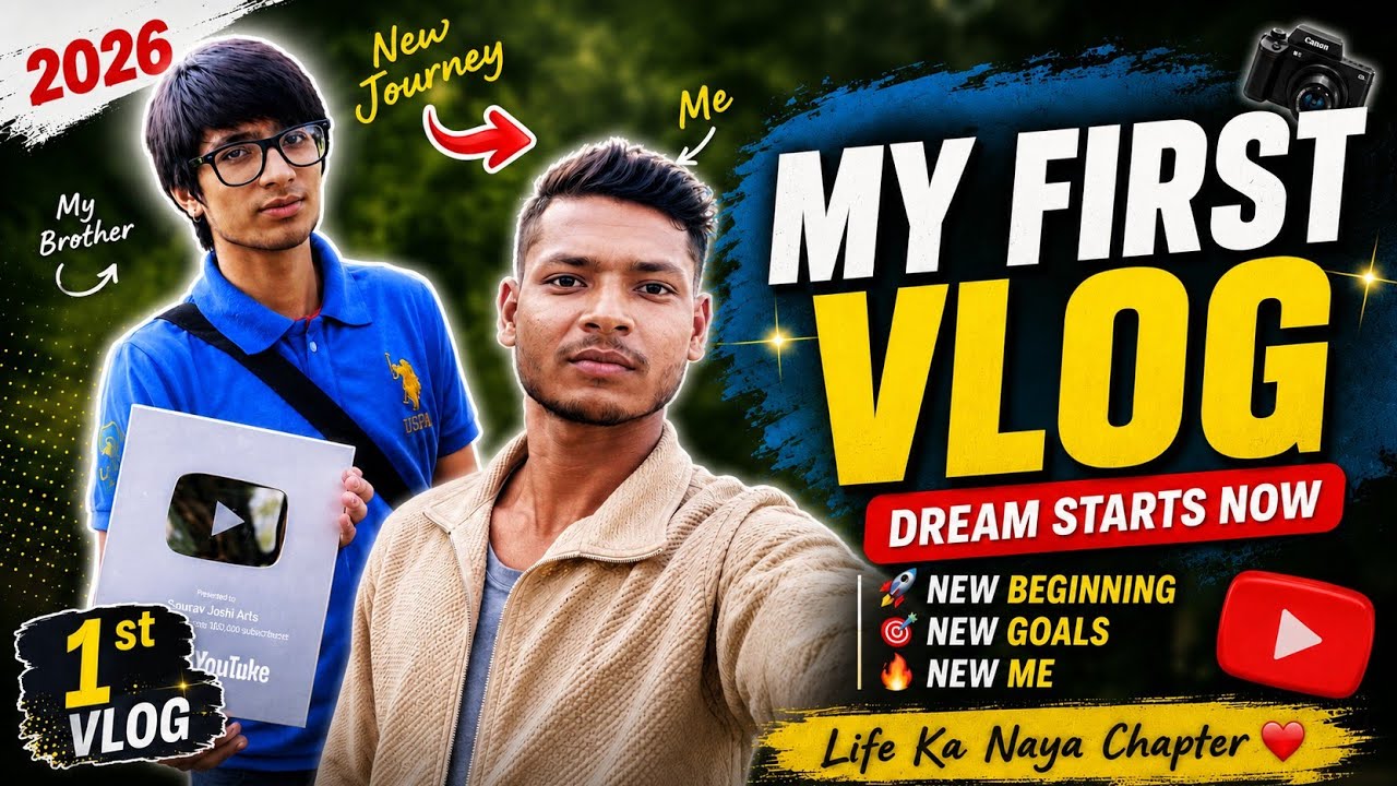 My First Vlog 2026 😍 | New Journey Start 🔥 - YouTube
