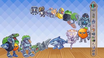 BRAINROT: MERGE FELLAS Suika Game Gameplay Walkthrough | Robot Brainrot Reaching Max Level!