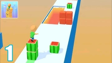 Cube Surfer! Gameplay Walkthrough Level 1 (Android, iOS)