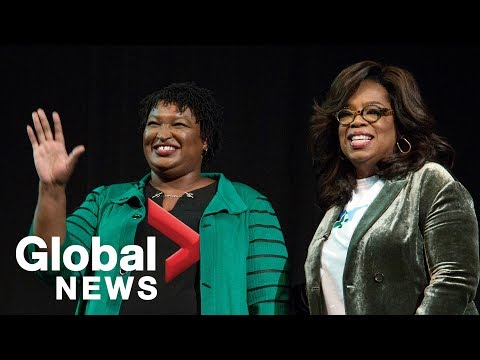 Oprah campaigns for Stacey Abrams in Marietta, Georgia