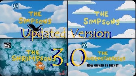 THE SIMPSONS: Full Opening Sequence Evolution & Variations - Updated Version 3.0