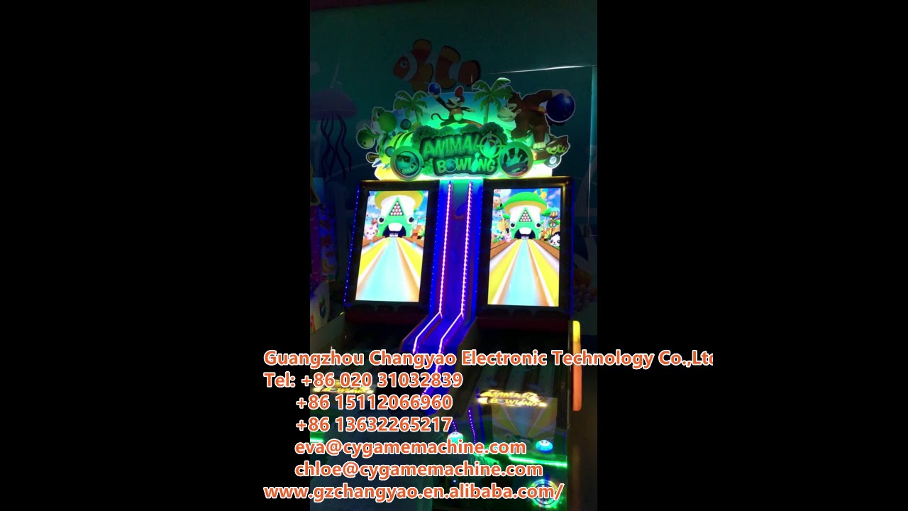 Animal bowling, lottery game machine, ticket, redemption, arcade