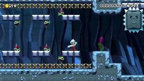 Super Mario Maker Levels: "Spiky Caverns"