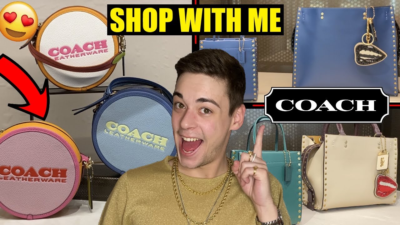 Coach Riveting Shop With Me! NEW Bag Colours And Styles!