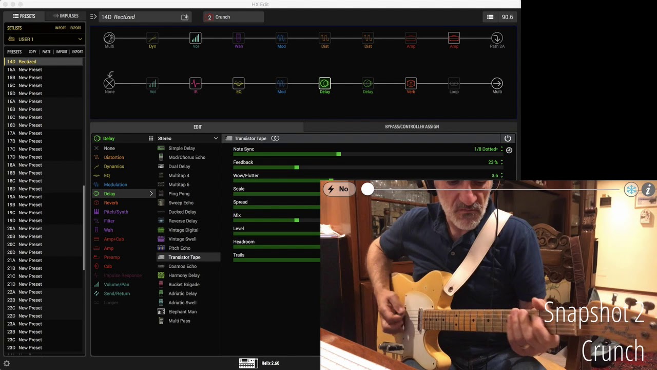 Line 6 Helix - Patch Rectized based on Mesa Rectifier and Mr. Z