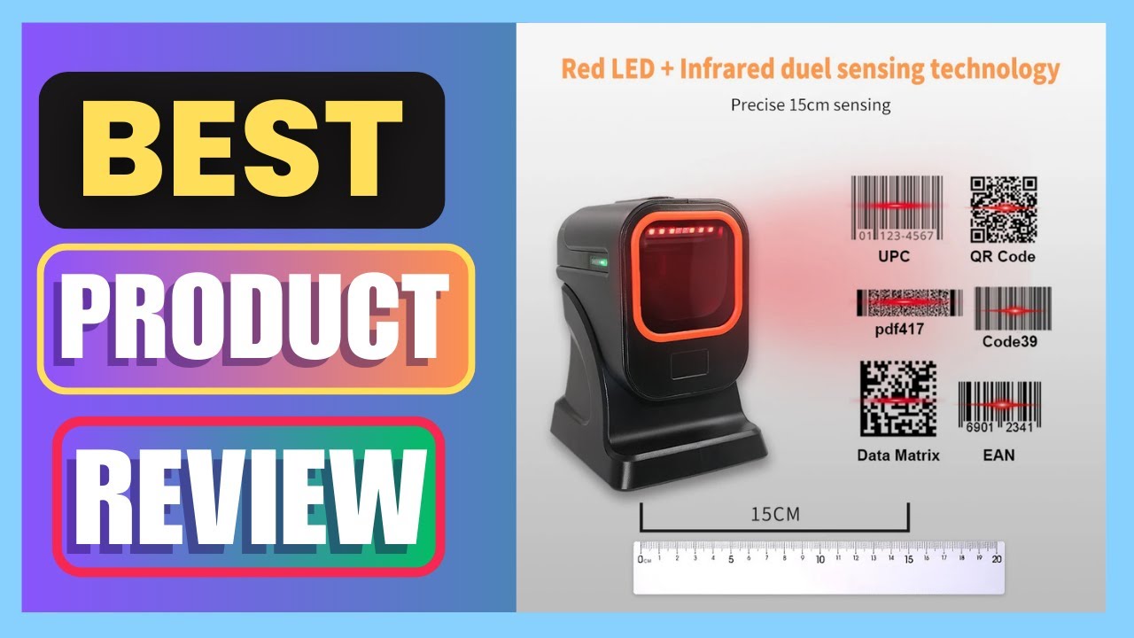 Best Presentation Platform Highe speed Omni Desktop Barcode Scanner Review