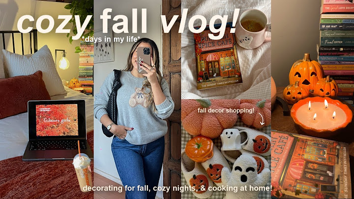 FALL VLOG!🍂 decorating & shopping for fall, cozy nights, cooking at home, & trying fall drinks!