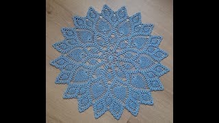 Салфетка ажурная с ананасами. МК. 2 Часть. Салфетка ажурная с ананасами. МК. 2 Часть.