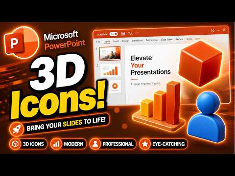 How to Insert 3D Icons in PowerPoint | Add 3D Graphics Easily