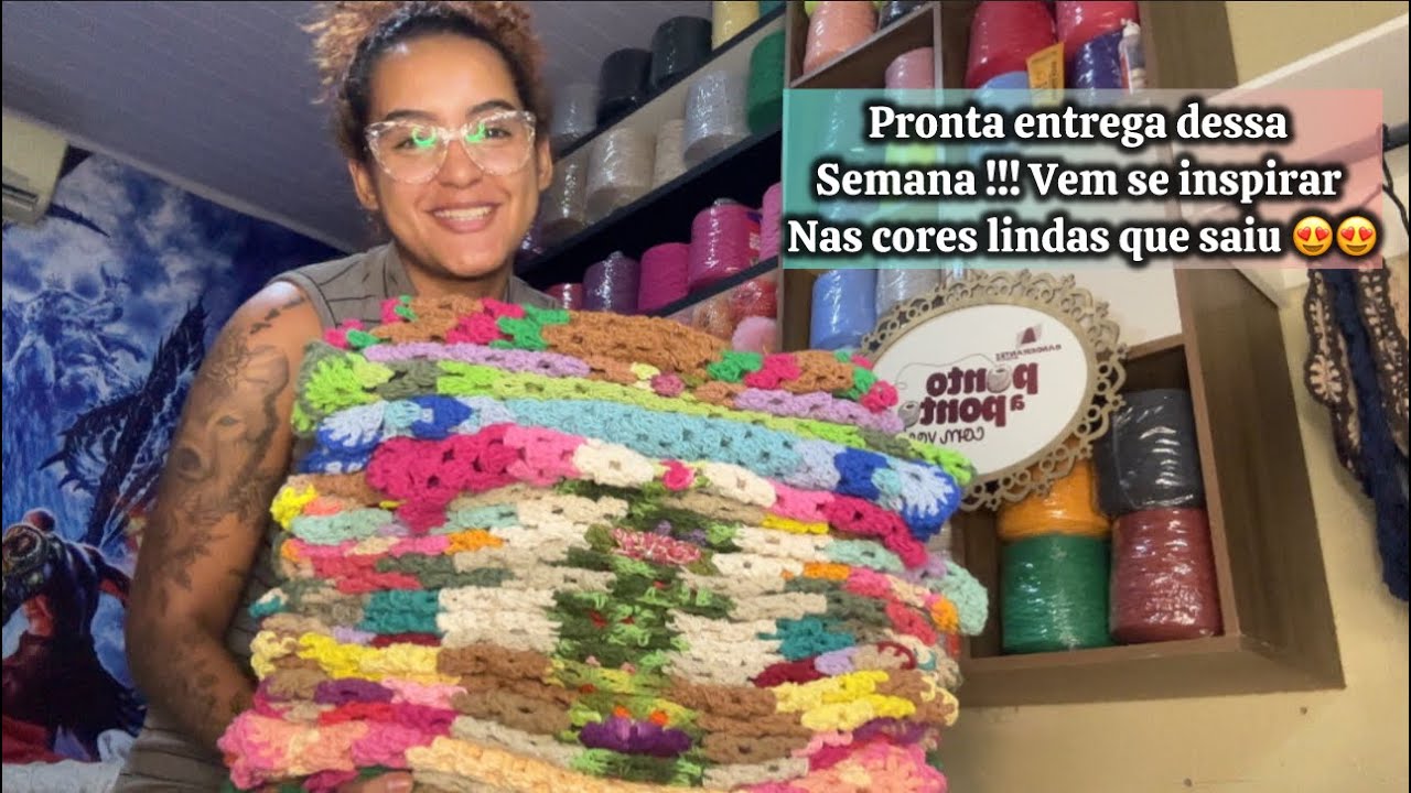 Pronta entrega dessa semana , 25 tapetes de 25,00 R$ Vem se inspirar nessas cores !!