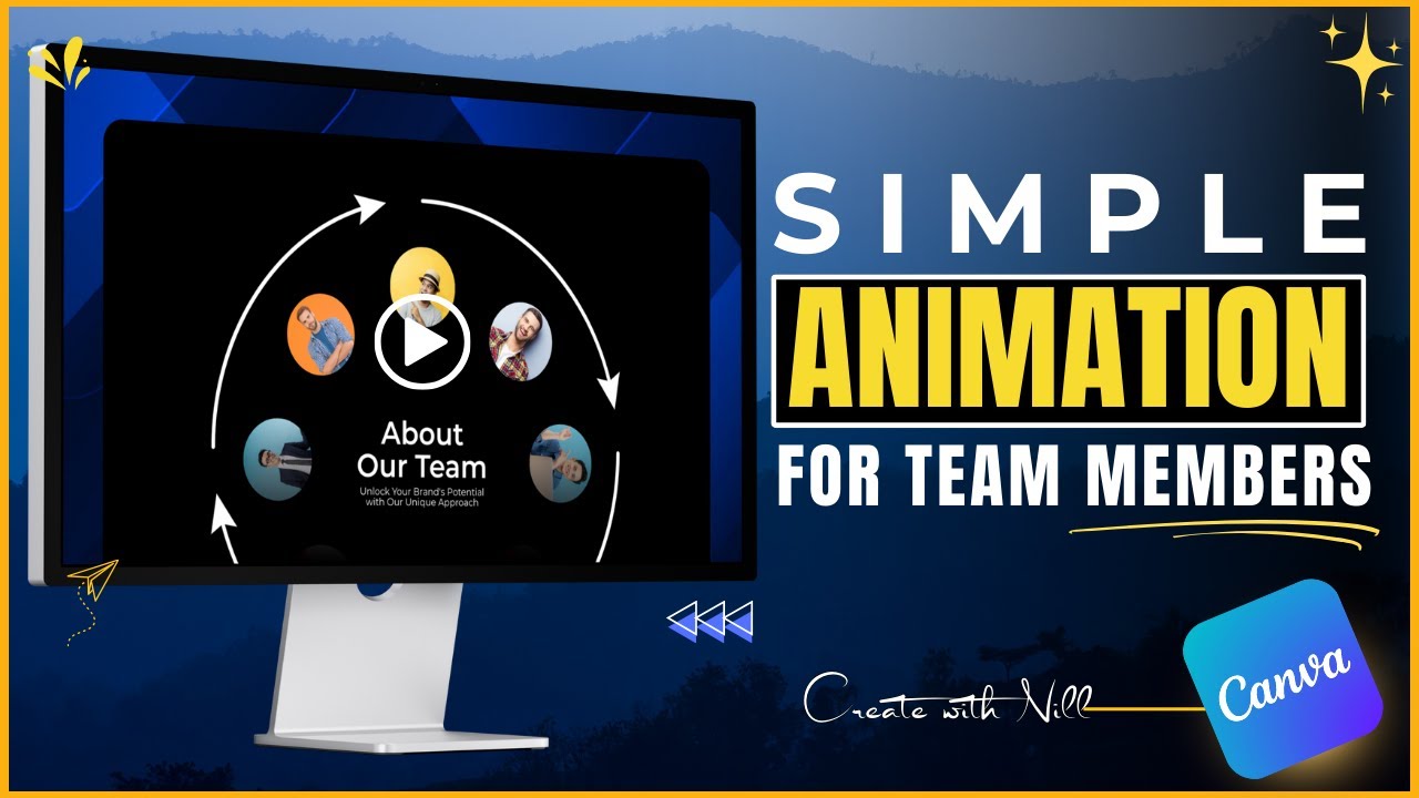 Cool Animation for Company Team or Products in Canva - YouTube
