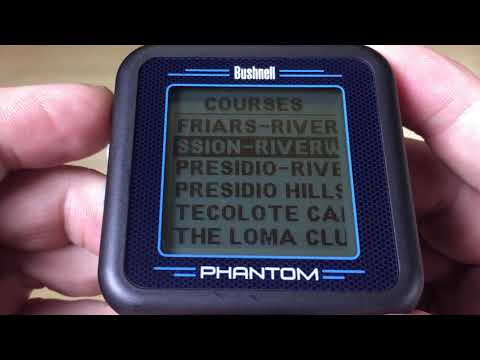 Bushnell Phantom - How to Select Your Course