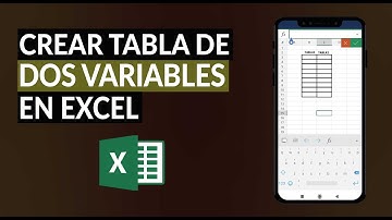 Cómo Crear una Tabla de Datos de Dos Variables en Excel - paso a paso