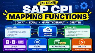 SAP CPI Mapping Functions Explained | Concat, Equal, Greater & MapWithDefault SAP CPI Mapping Functions Explained | Concat, Equal, Greater & MapWithDefault