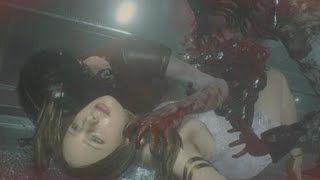 RESIDENT EVIL 2 REMAKE Gameplay - Runaway - Katherine Warren Eaten By Two Zombies screenshot 2