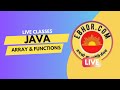 Live Class: Java Array and Functions | Beginner Friendly